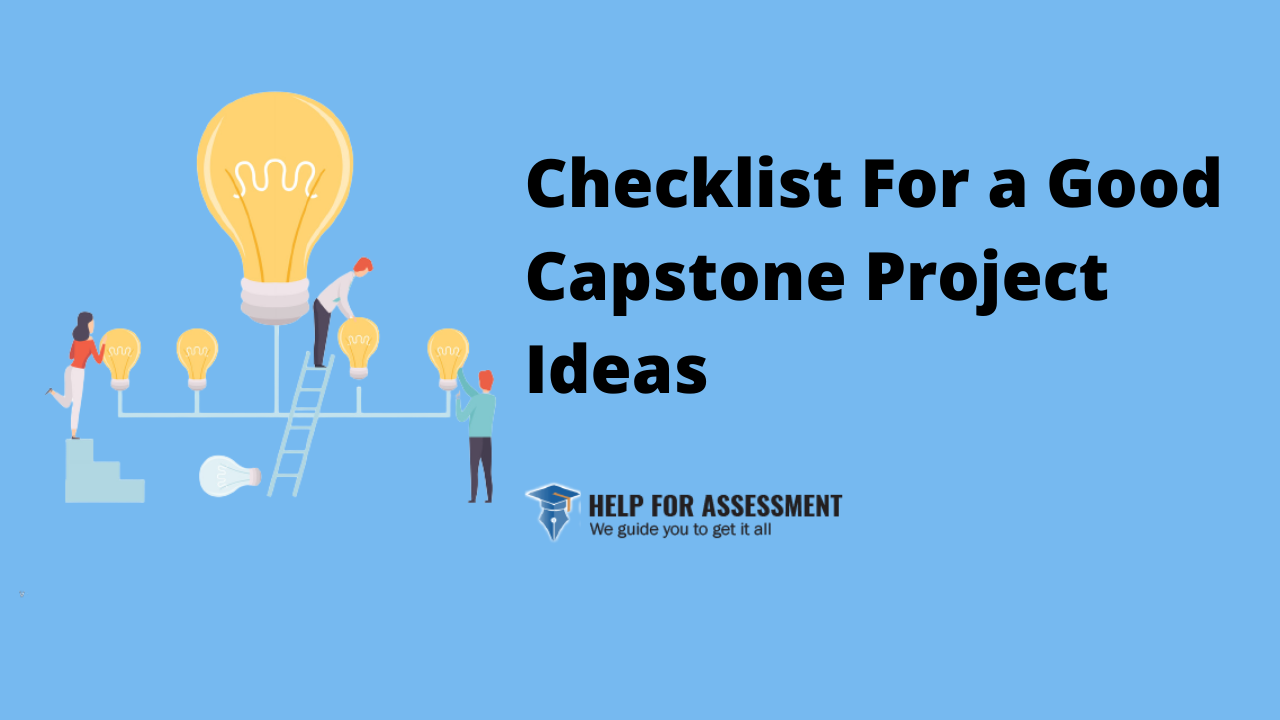 checklist for a good capstone project idea