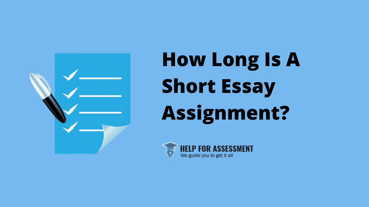 an essay could be short or long
