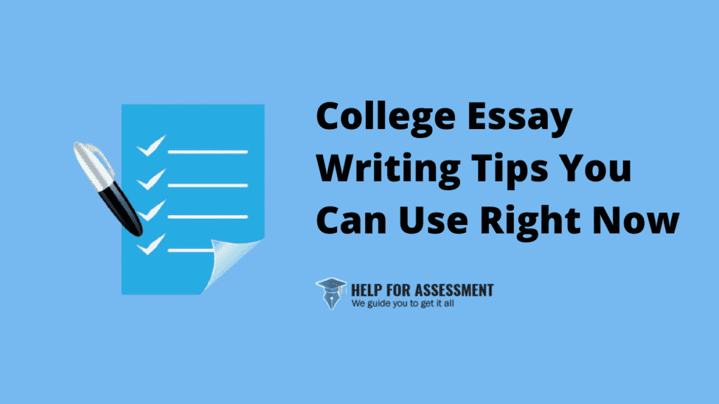 tips and tricks for college essays