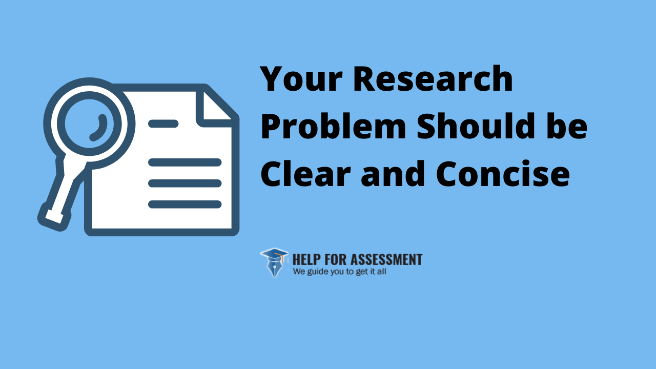 clear and concise research problem