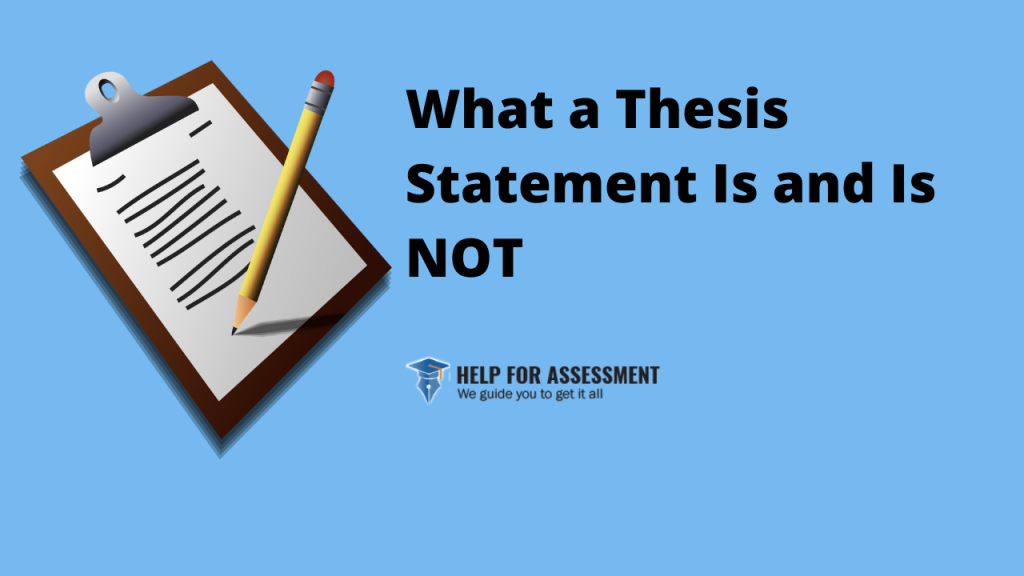 a thesis is not a fact
