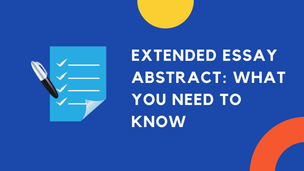 Extended Essay Abstract