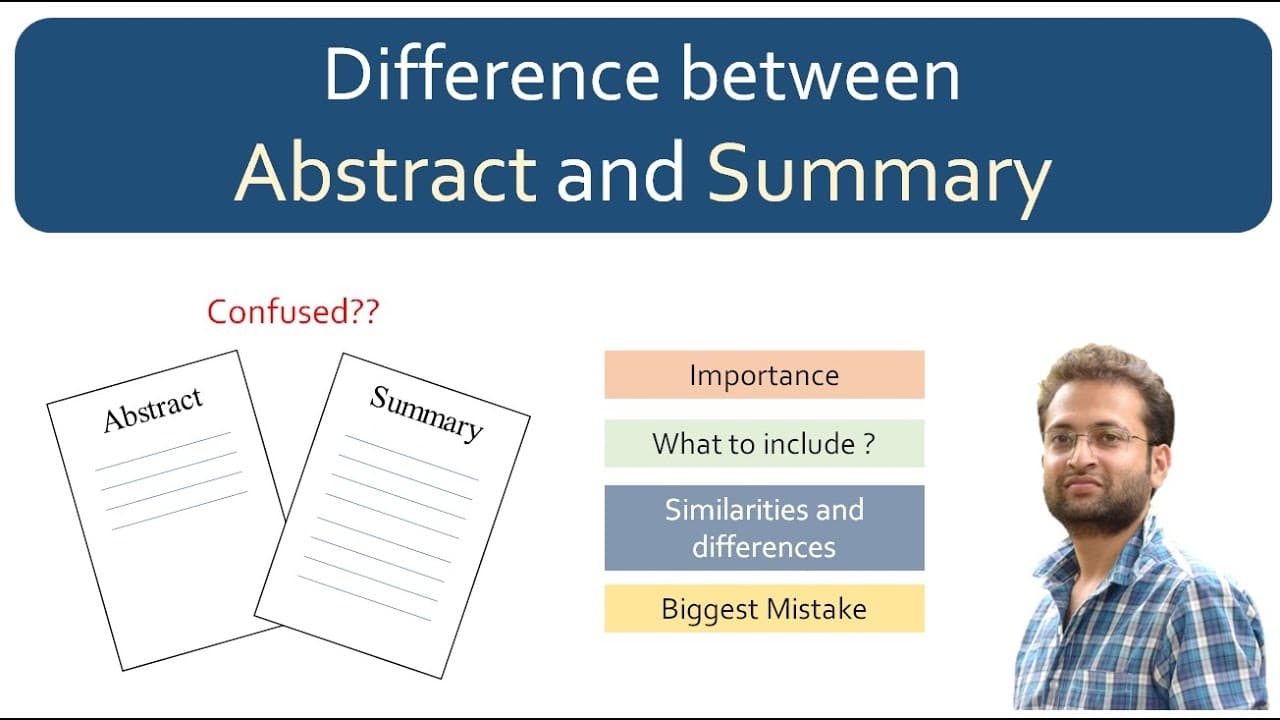 thesis summary vs abstract