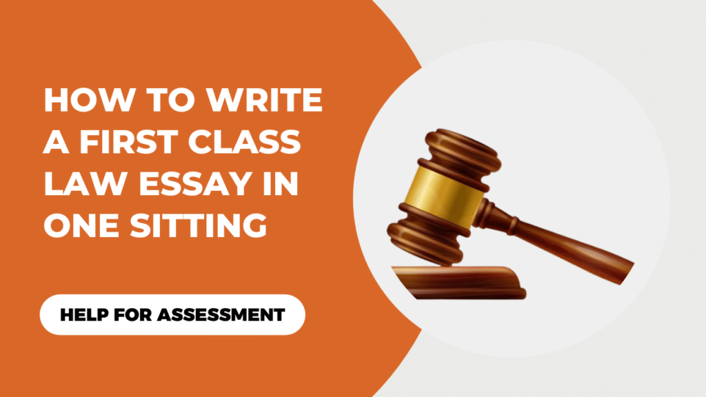 how to write a first class law essay