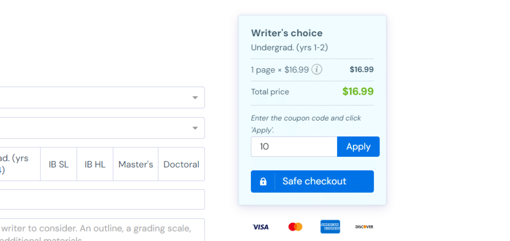 coupon code help for assessment